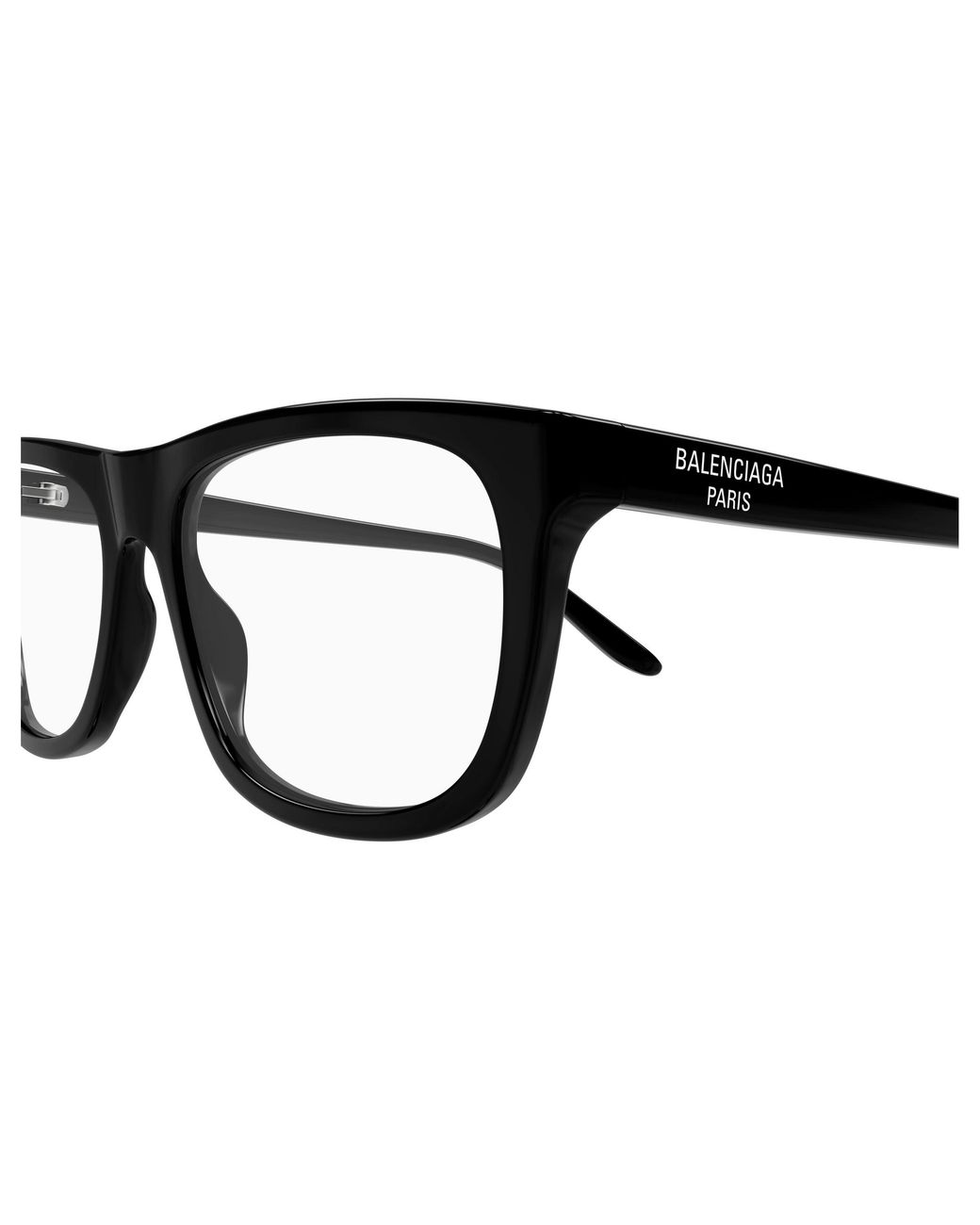 Balenciaga Black Bb0498O 001 Optical Frames Acetate Transparent Squared for men