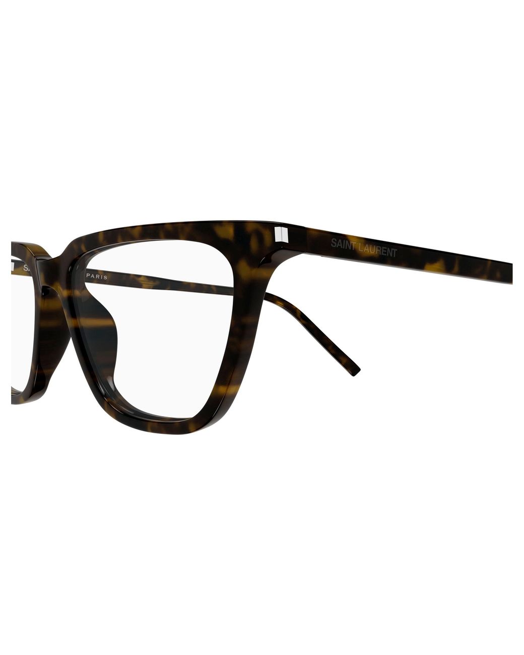 Saint Laurent Black Sl 889 Sulpice Thin Opt 002 Optical Frames Acetate Transparent Cat Eye Antiriflesso