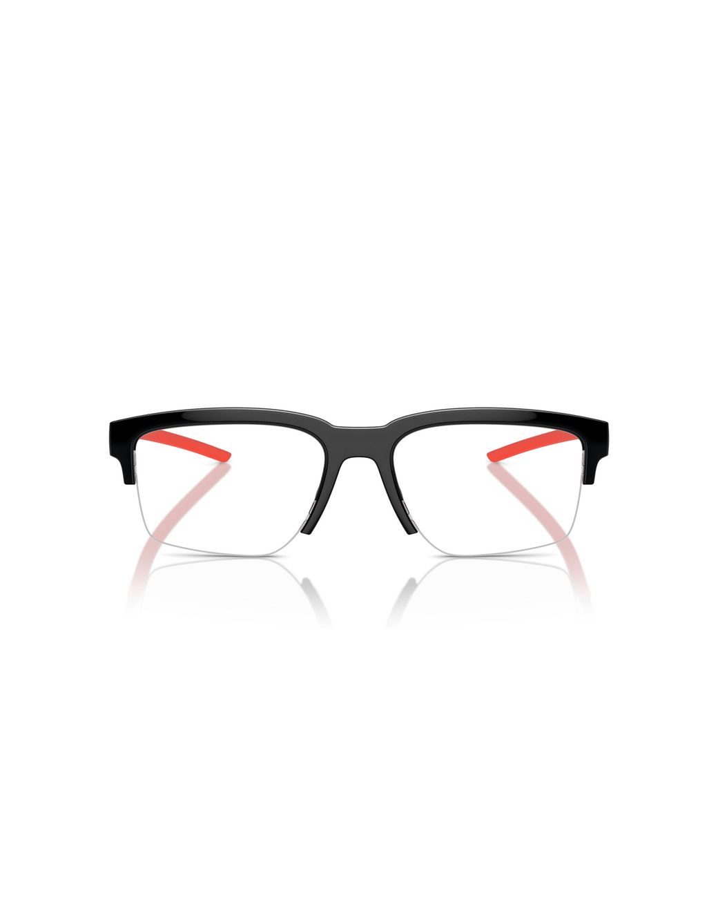 FERRARI SCUDERIA Black Fz8008U 501 Optical Frames Injected Geometric Normal for men