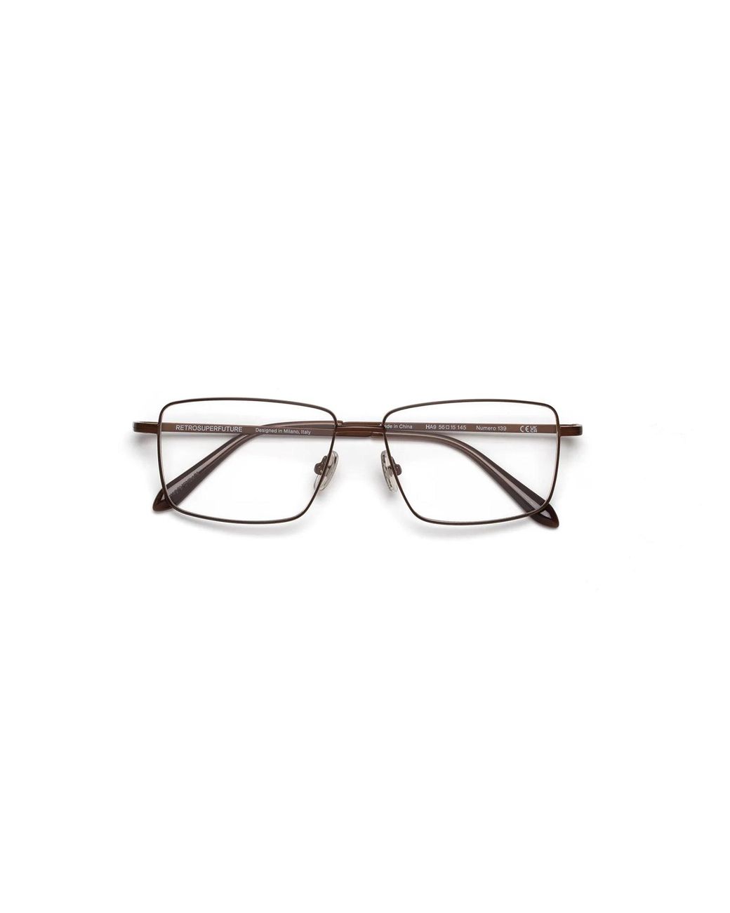 Retrosuperfuture Black Ha9 Numero 139 Dark Optical Frames Metal Squared