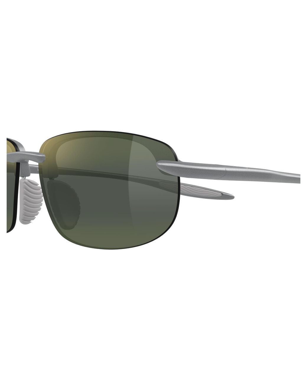 Maui Jim Black Mj0677Sa 019 Occhiali Da Sole Bio-Iniettato Verde Squadrata