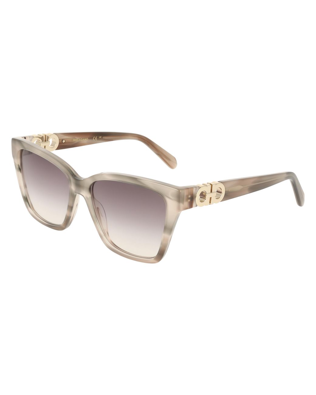 Ferragamo Black Sf2110S 013 Sunglasses Acetate Squared Normal