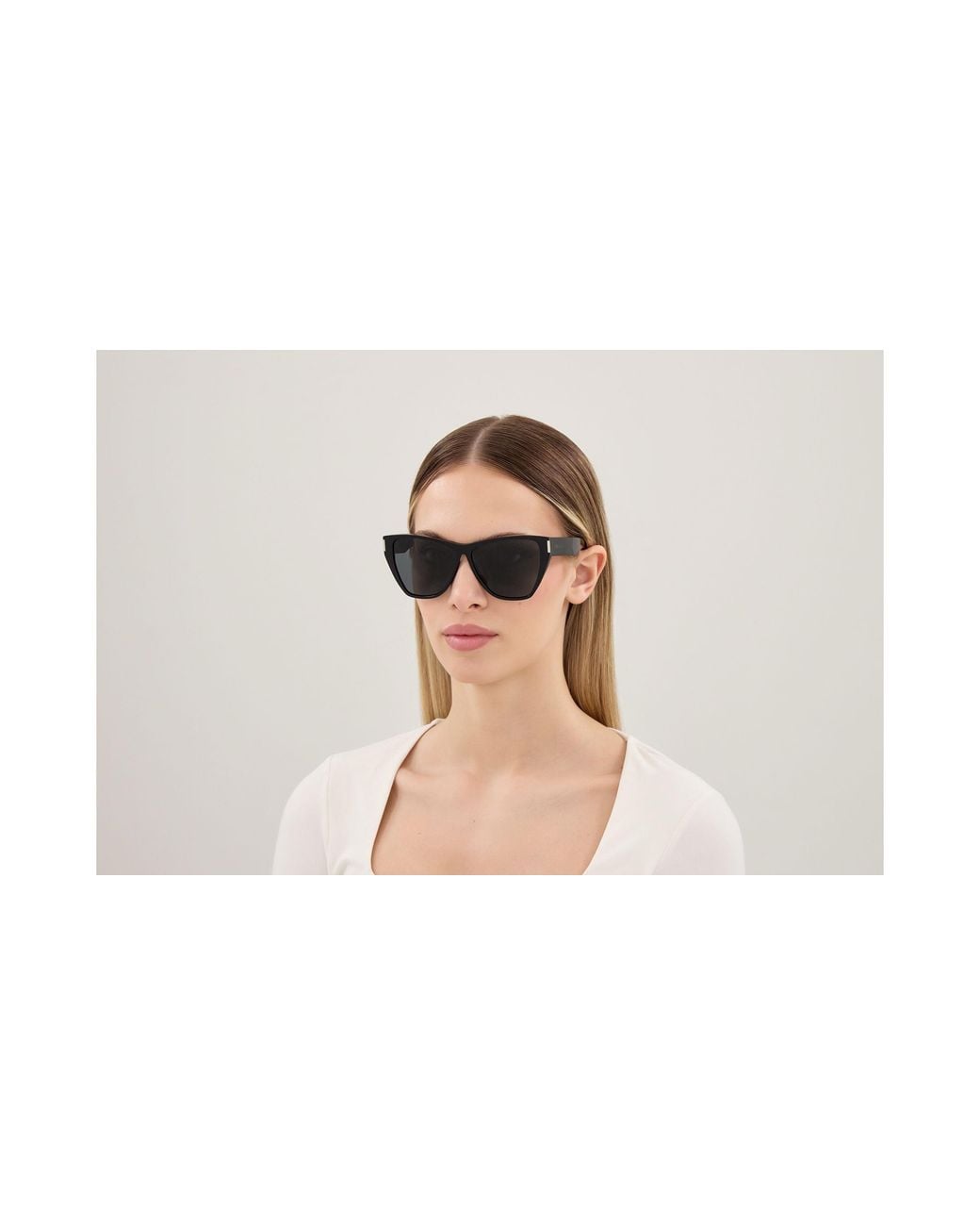 Saint Laurent Black Sl 927 001 Sunglasses Acetate Cat Eye