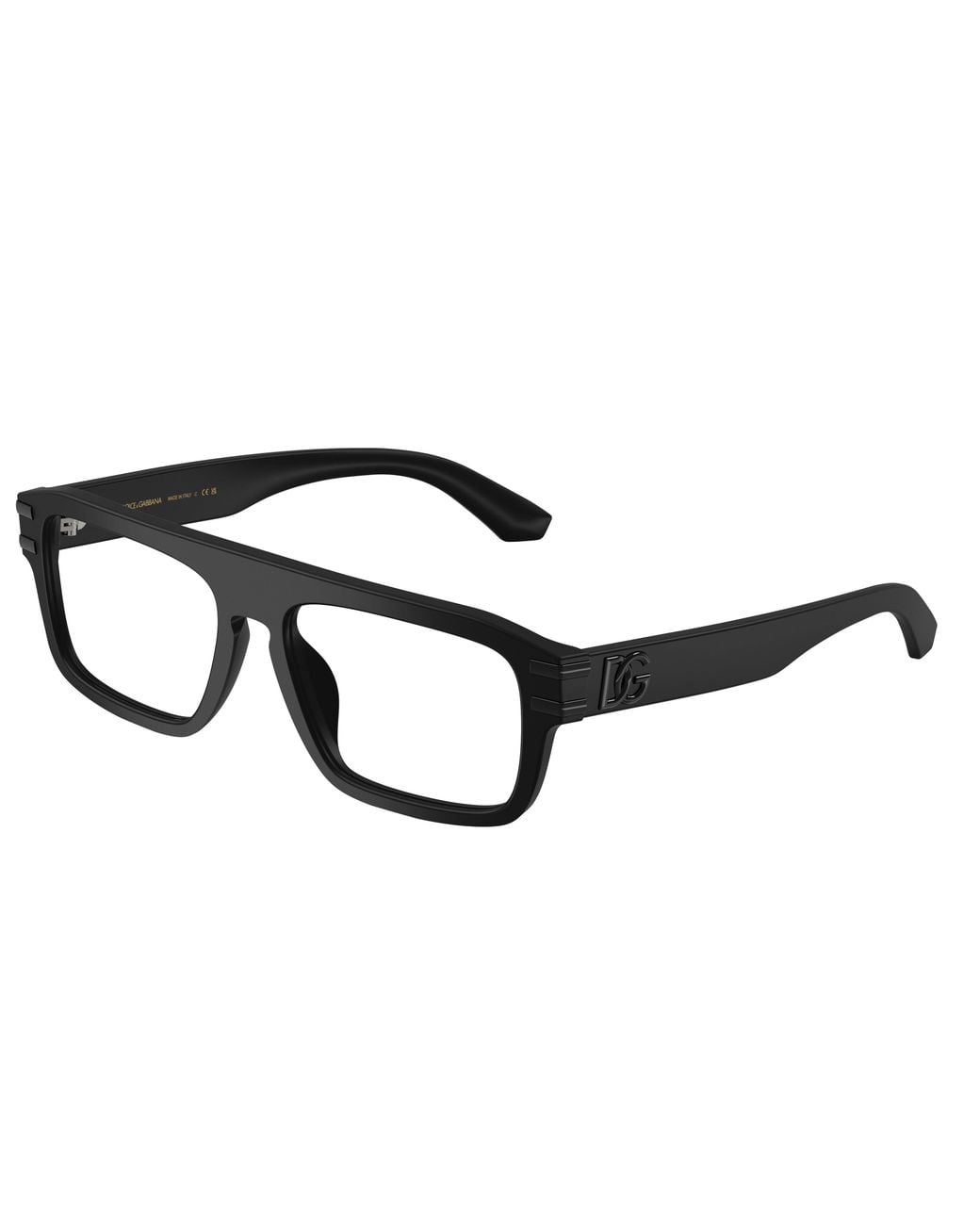 Dolce & Gabbana Black Dg3457 2525 Optical Frames Acetate Transparent Squared Normal for men