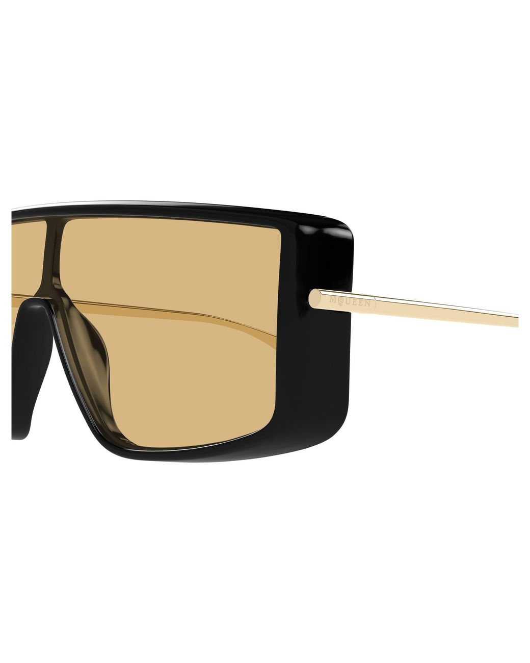 McQueen Black Am0524S 004 Sunglasses Acetate Squared