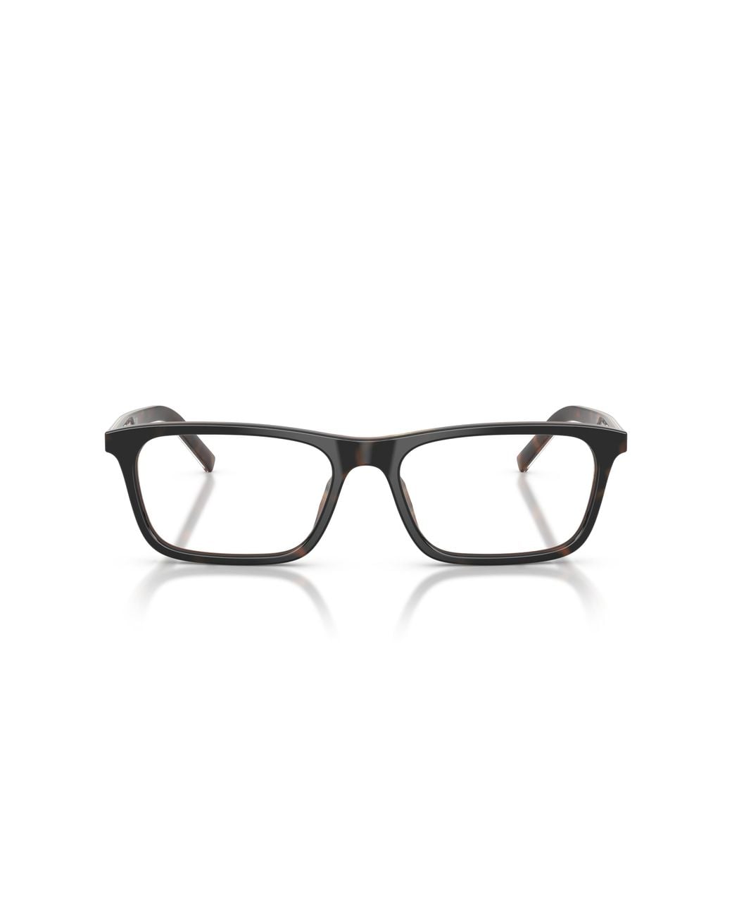 Prada Black Pr D13V 20P1O1 Optical Frames Acetate Transparent Squared Normal for men