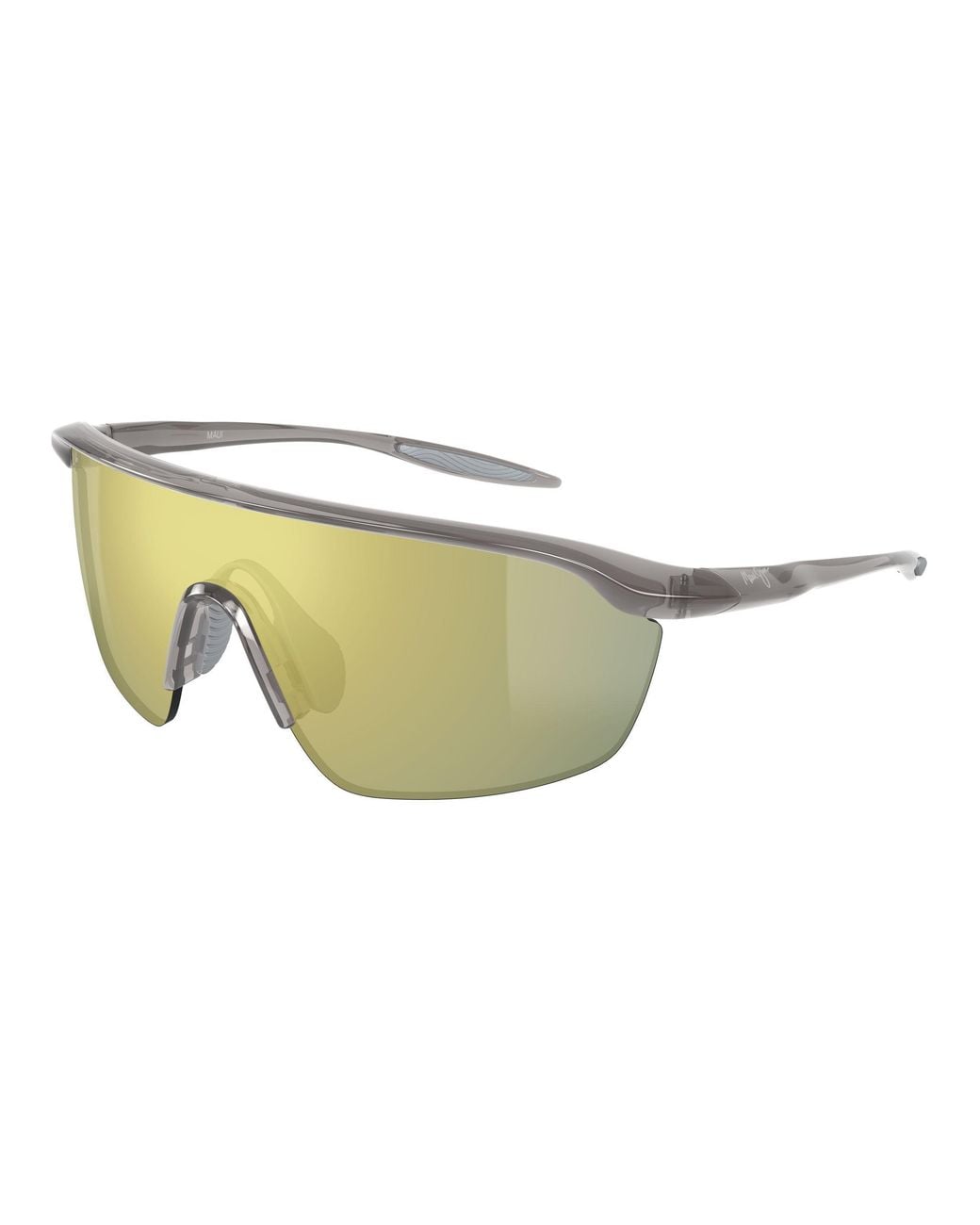 Maui Jim Black Mj0374S 005 Sunglasses Bio-Injected Wraparound Polarized
