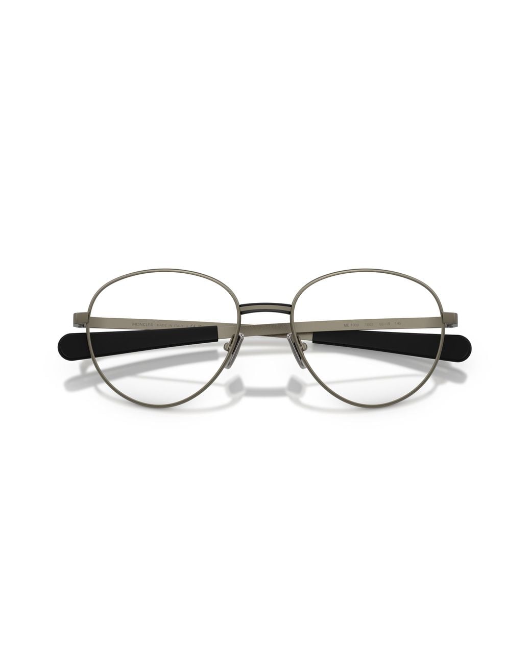 Moncler Black Me1015 1016 Optical Frames Metal Transparent Round Normal