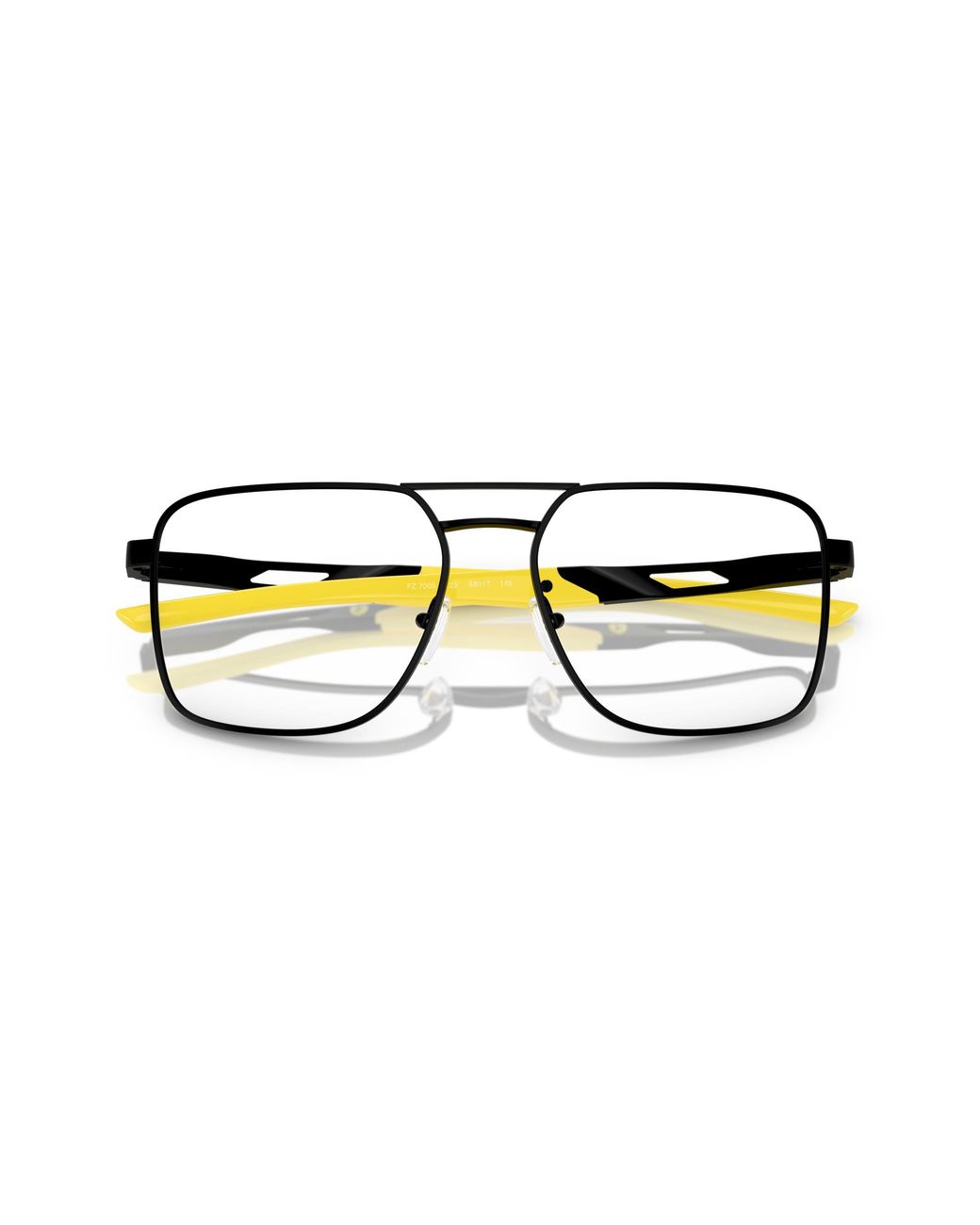 FERRARI SCUDERIA Black Fz7005 123 Optical Frames Metal Squared Normal for men