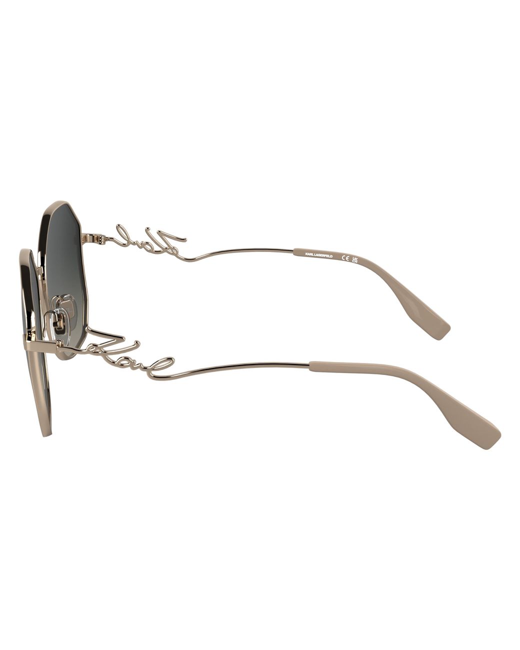 Karl Lagerfeld Black Kl358S 770 Sunglasses Metal Squared Normal
