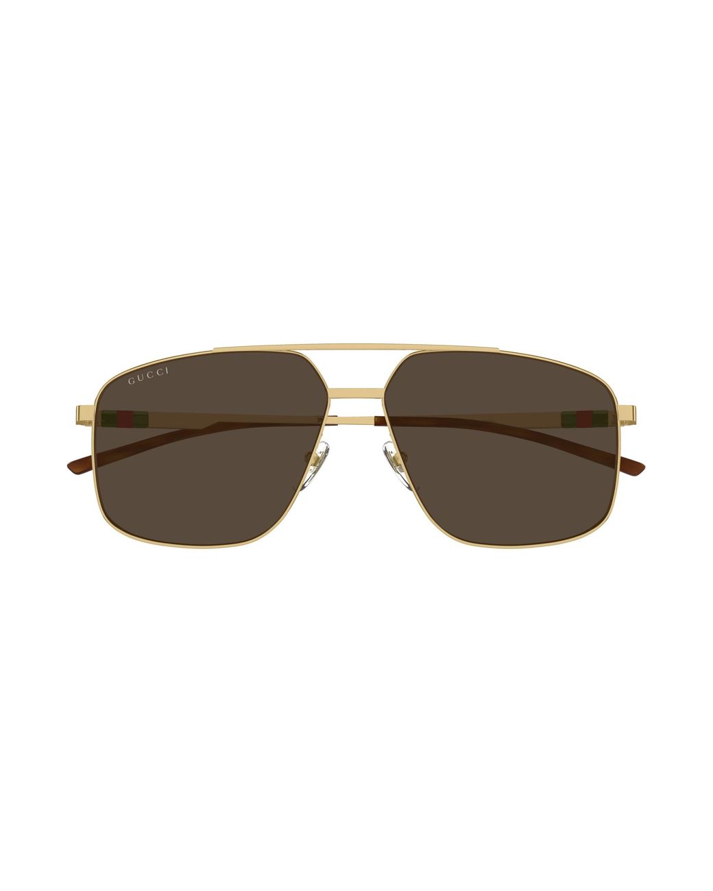 Gucci Black Gg1676S Metal Aviator Sunglasses for men