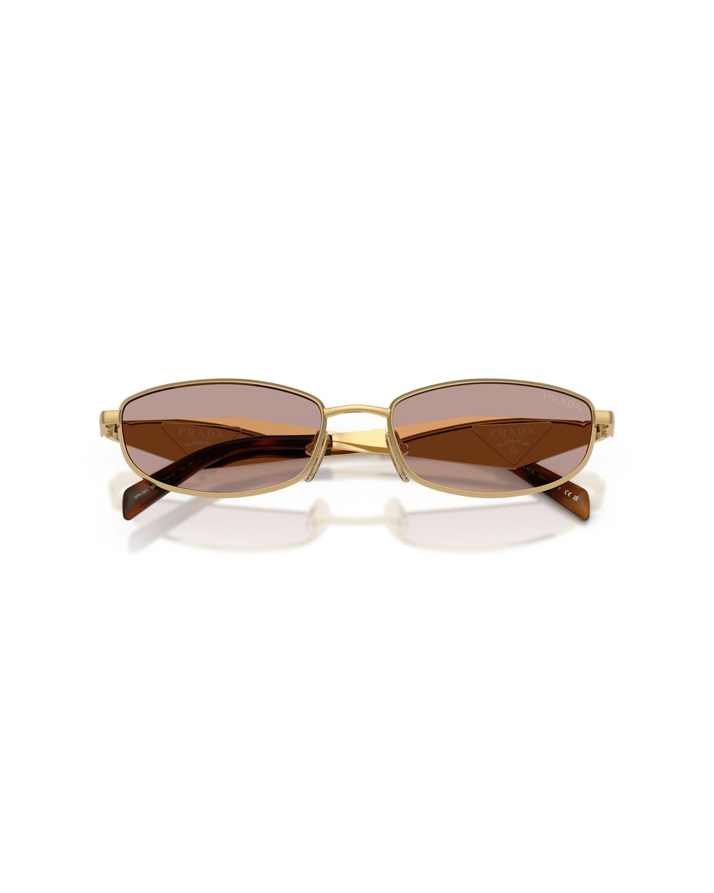 Prada Black Pr D51S 5Ak20I Sunglasses Metal Round Normal