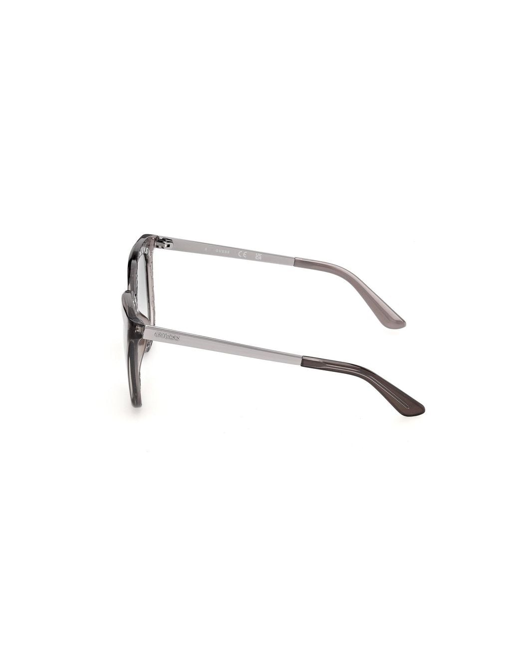 Guess Black Gu00354 57P Sunglasses Injected Cat Eye Normal