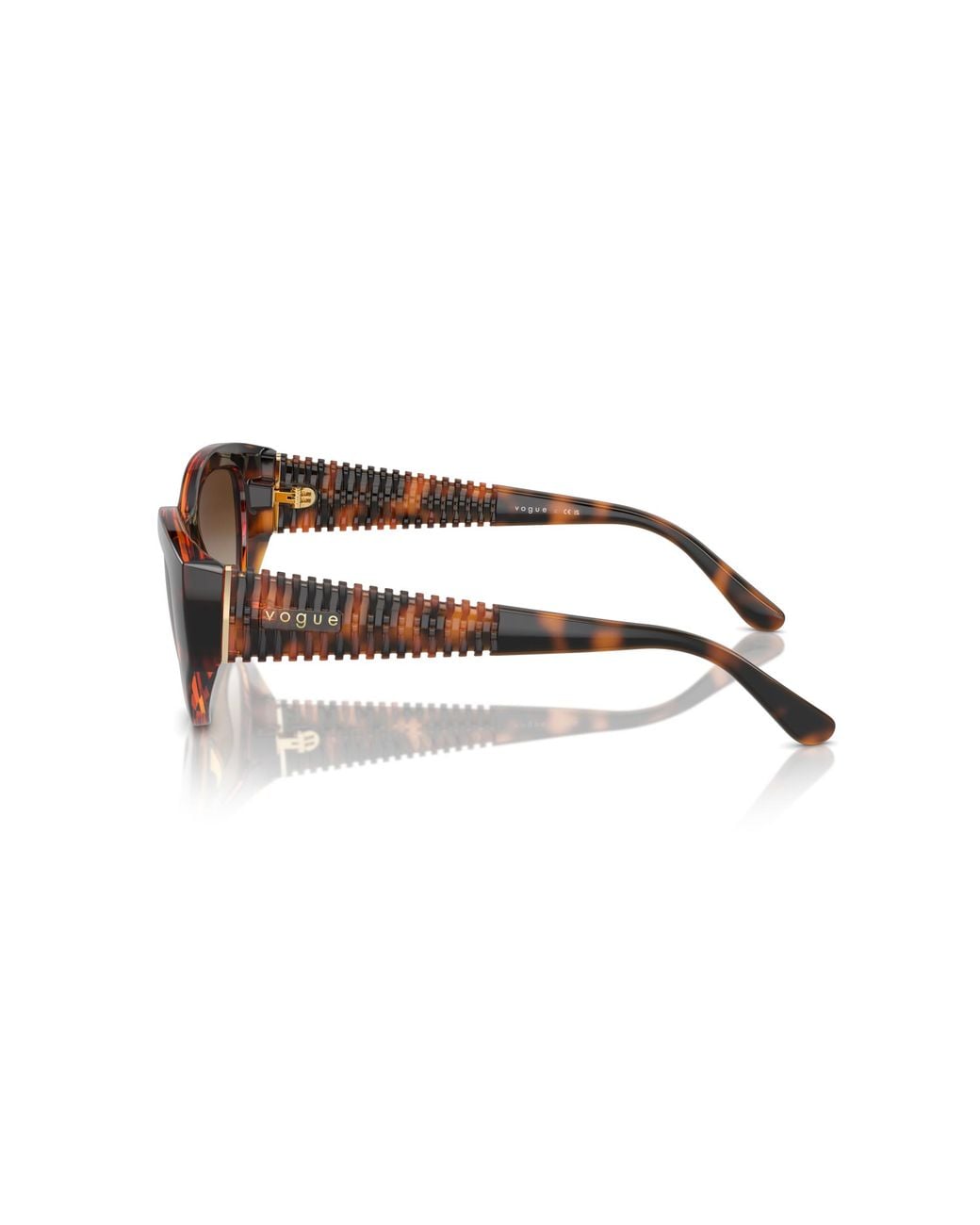 Vogue Eyewear Black Vo5566S W65613 Sunglasses Nylon Cat Eye Normal Shaded