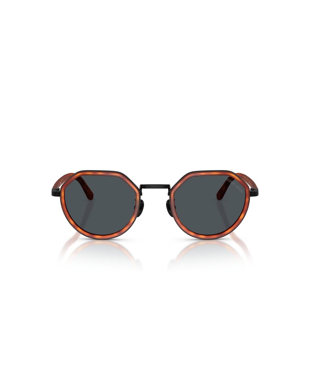 Giorgio Armani Black Ar6181 6404R5 Sunglasses Metal Round Normal for men