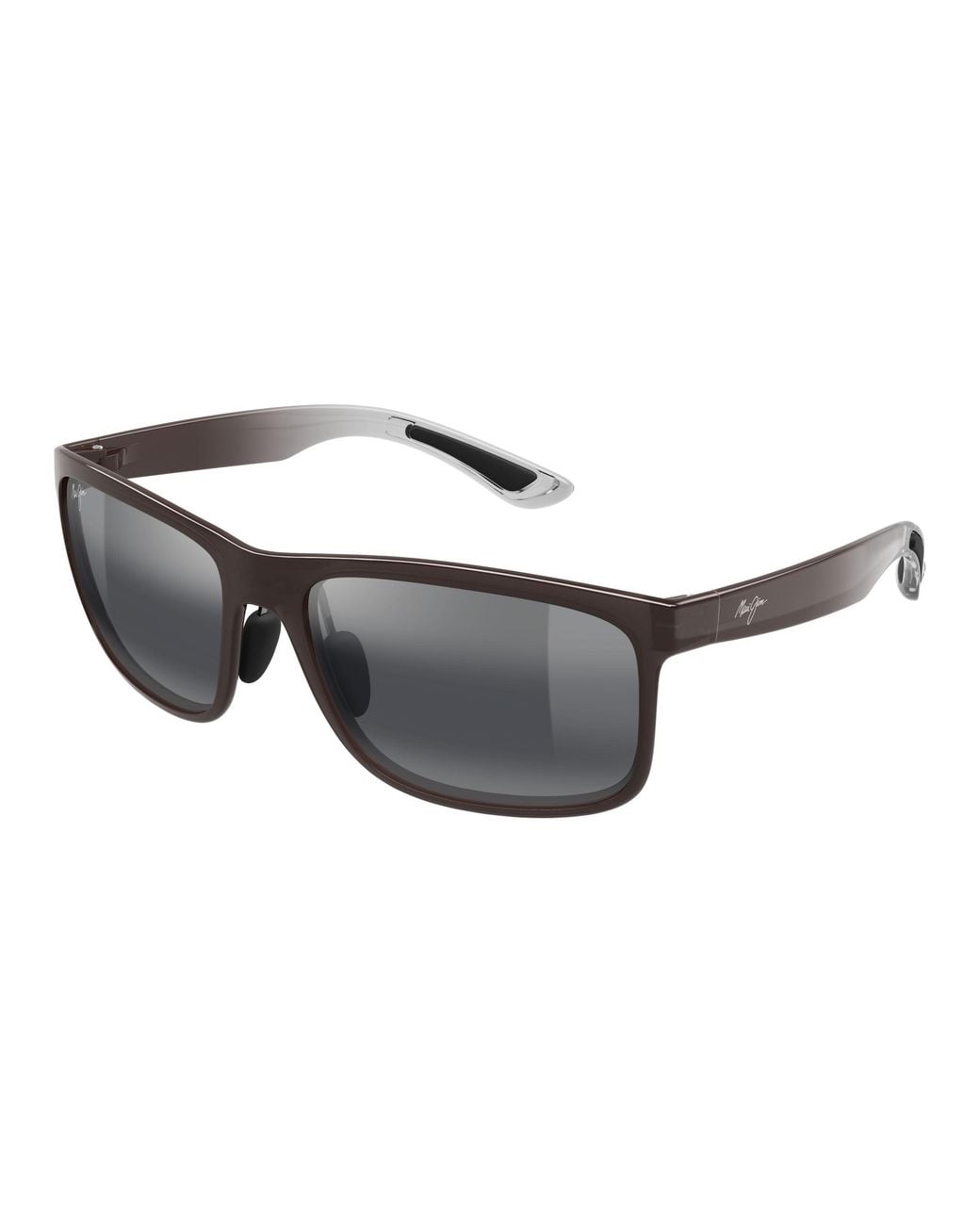 Maui Jim Black Mj0449S 001 Occhiali Da Sole Iniettato Squadrata