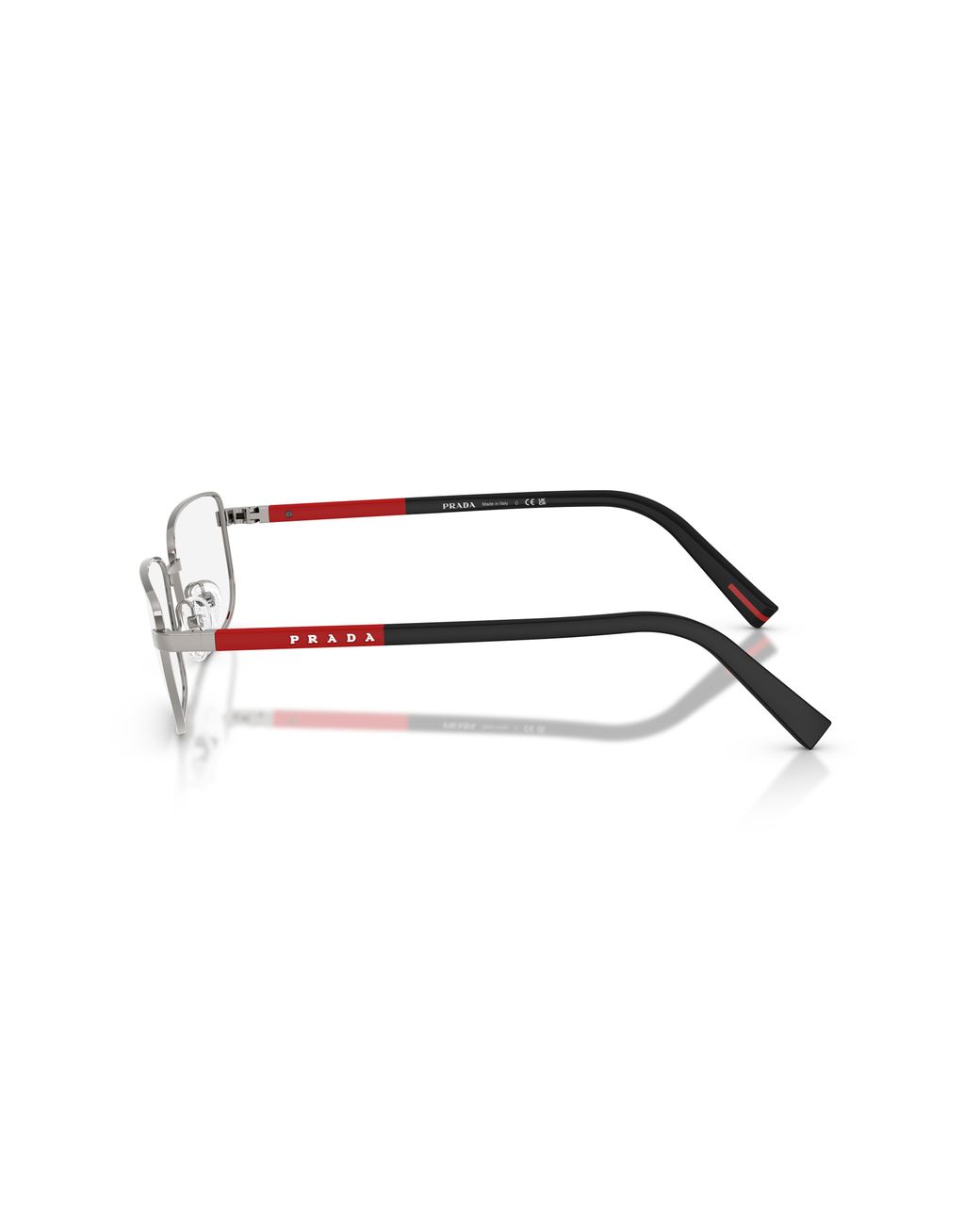 Prada Linea Rossa Black Ps 50Sv 5Av1O1 Optical Frames Metal Pillow Normal for men