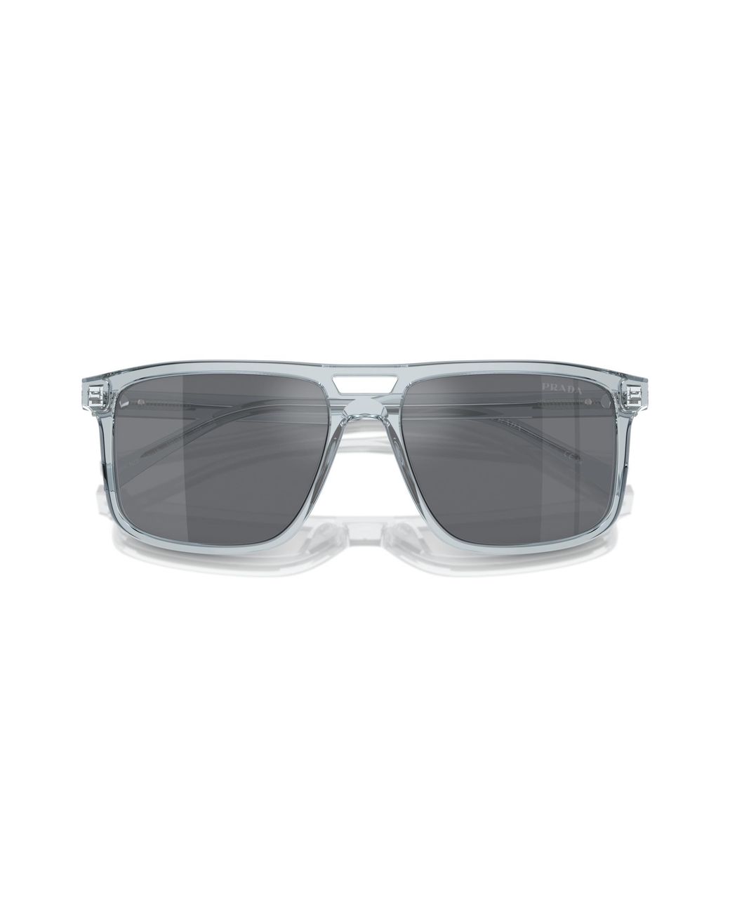 Prada Black Pr A22S 19T175 Sunglasses Acetate Squared Normal Flash for men