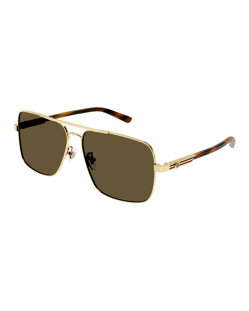Gucci Black Gg1289S 002 Sunglasses Metal Pilot for men