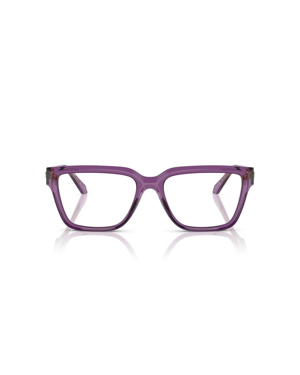 Versace Black Ve3357 5464 Optical Frames Acetate Transparent Squared Normal