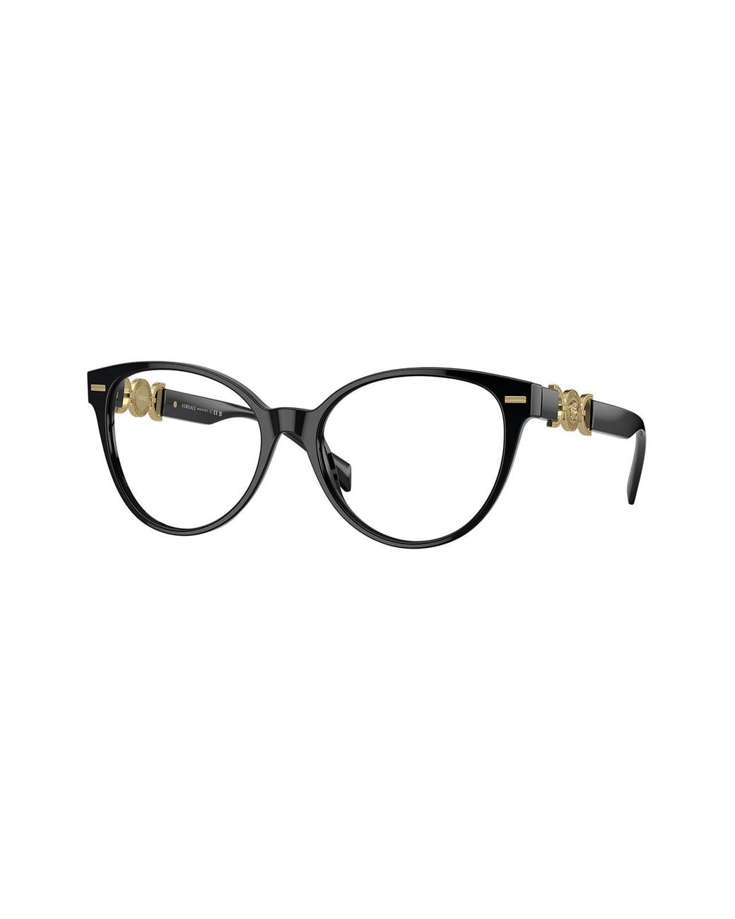 Versace Black Ve3334 Gb1 Optical Frames Acetate Cat Eye Normal