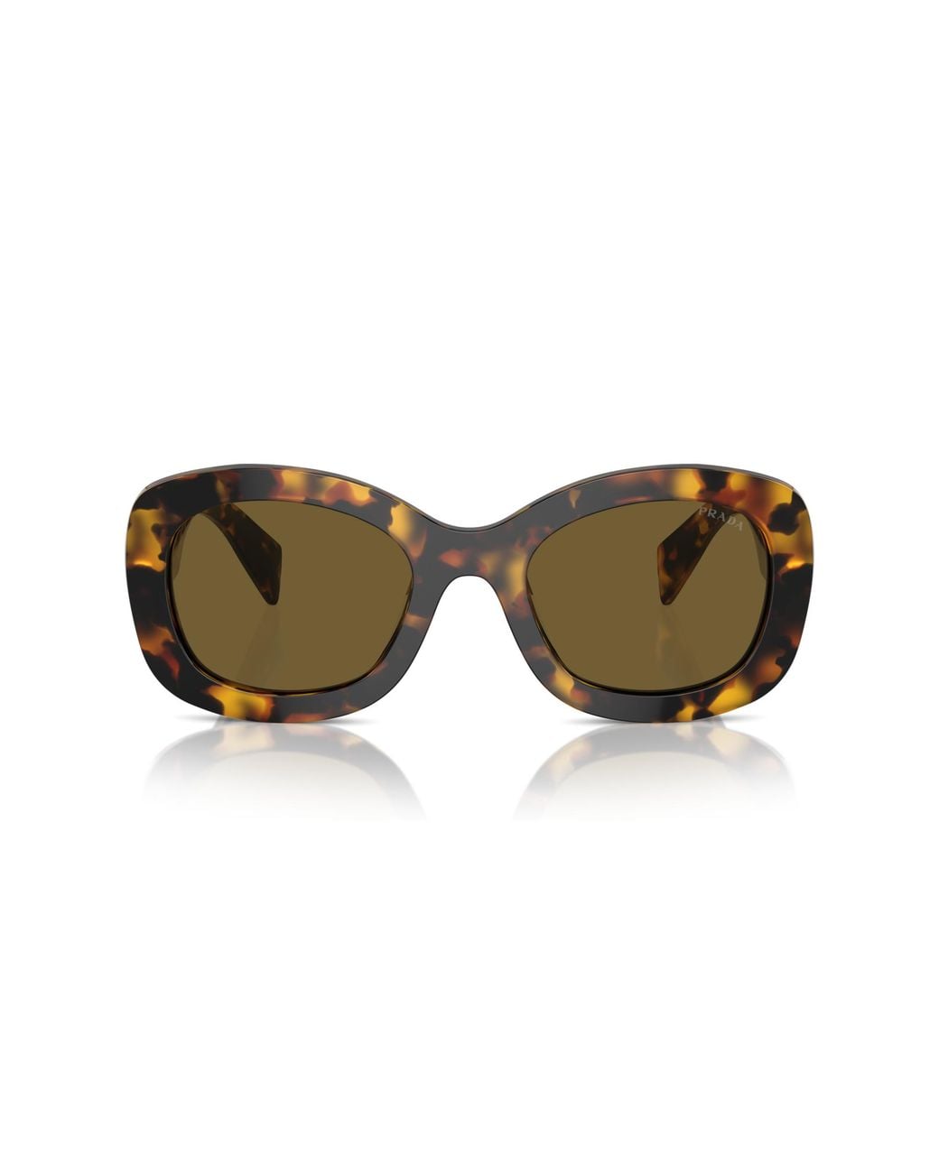 Prada Black Pr A13S Vau01T Sunglasses Acetate Round Normal