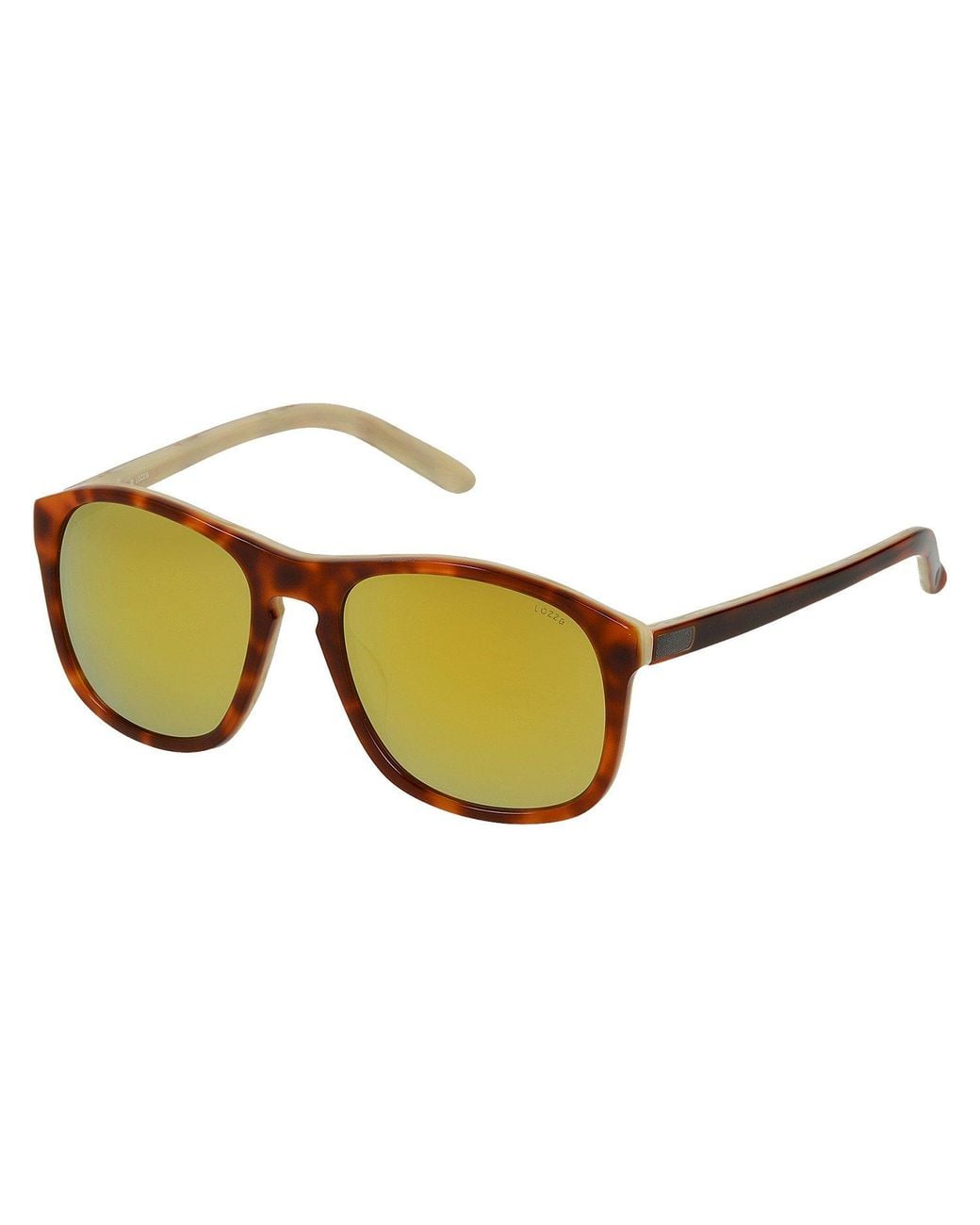 Lozza Black Sl1845V Cooper 7Hgg Sunglasses Acetate Squared Normal Multilayer for men