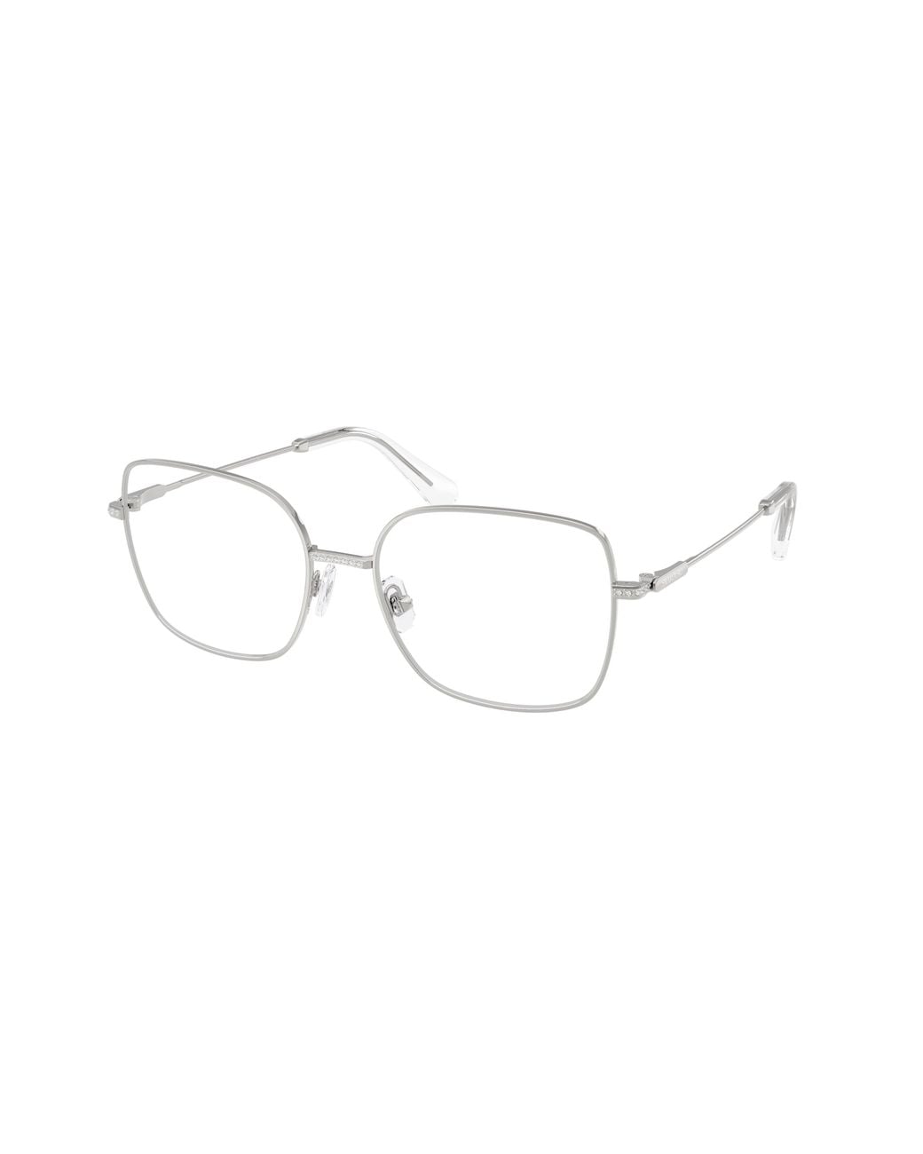 Swarovski Black Sk1041 4001 Optical Frames Metal Transparent Squared Normal