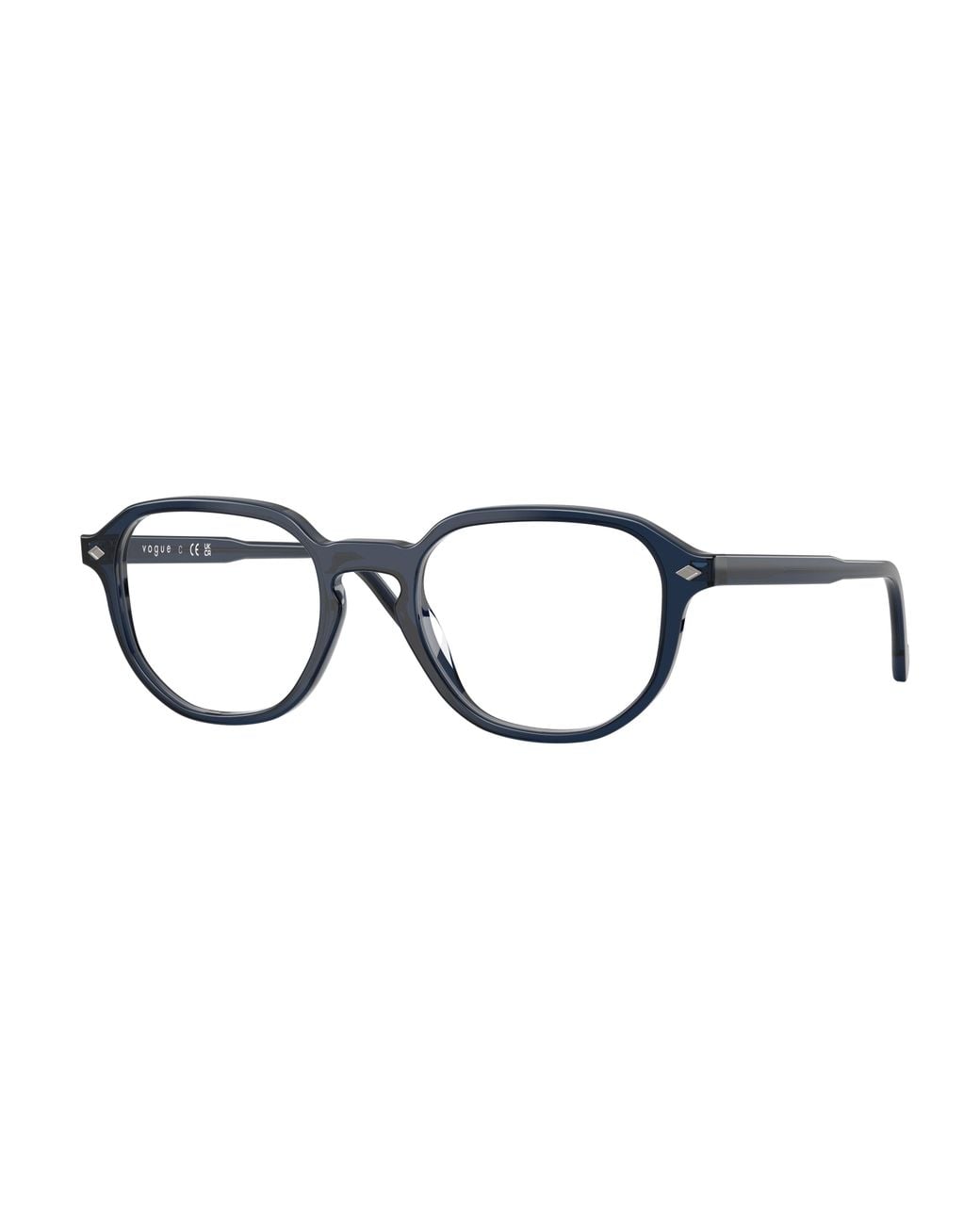 Vogue Eyewear Black Vo5708 3143 Optical Frames Acetate Transparent Geometric Normal for men