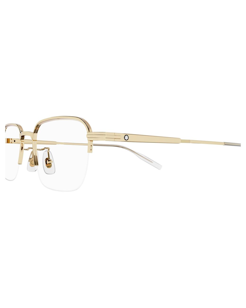 Montblanc Black Mb0220Oa 005 Optical Frames Metal Pillow for men