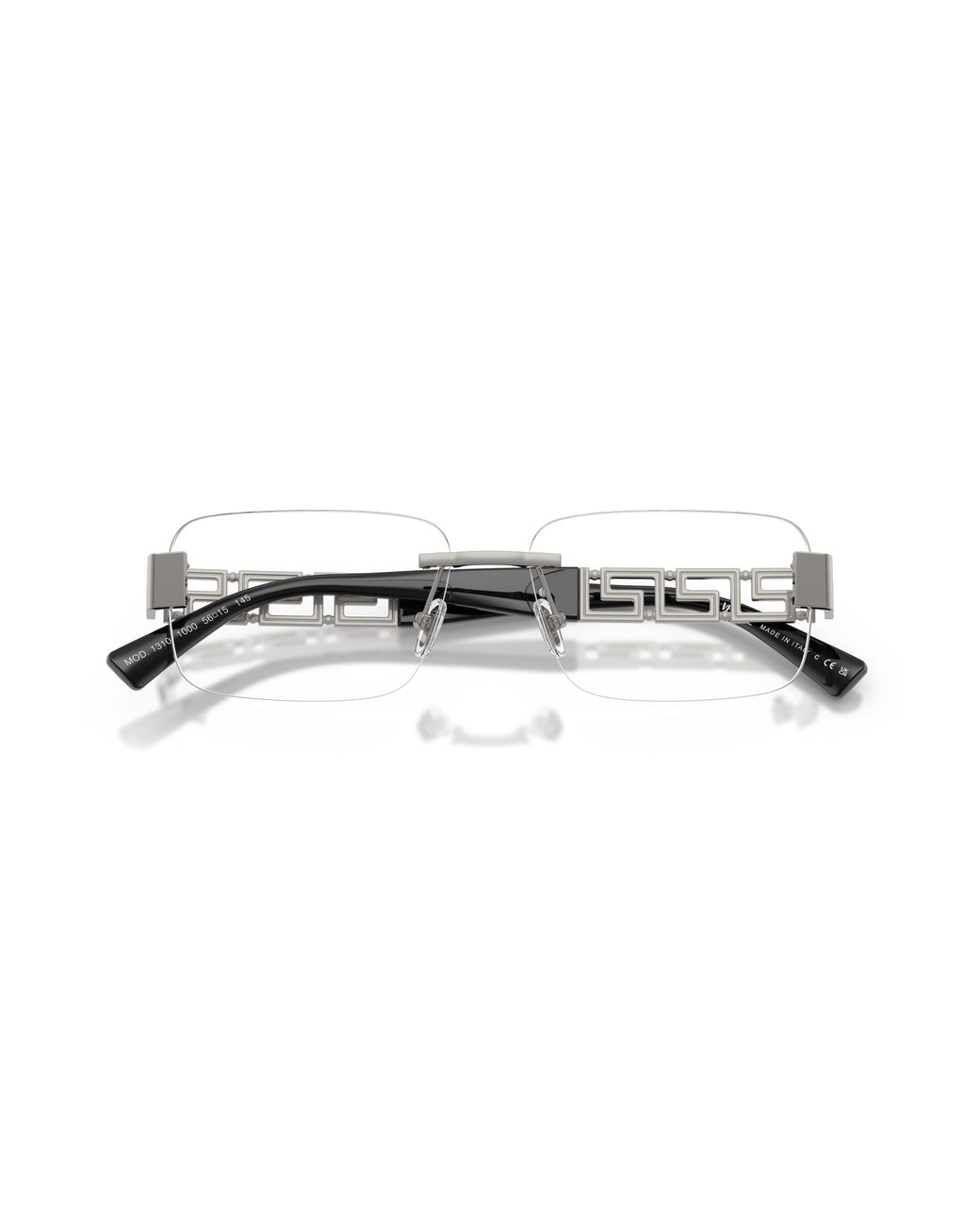 Versace Black Ve1310 1001 Optical Frames Metal Pillow Normal for men