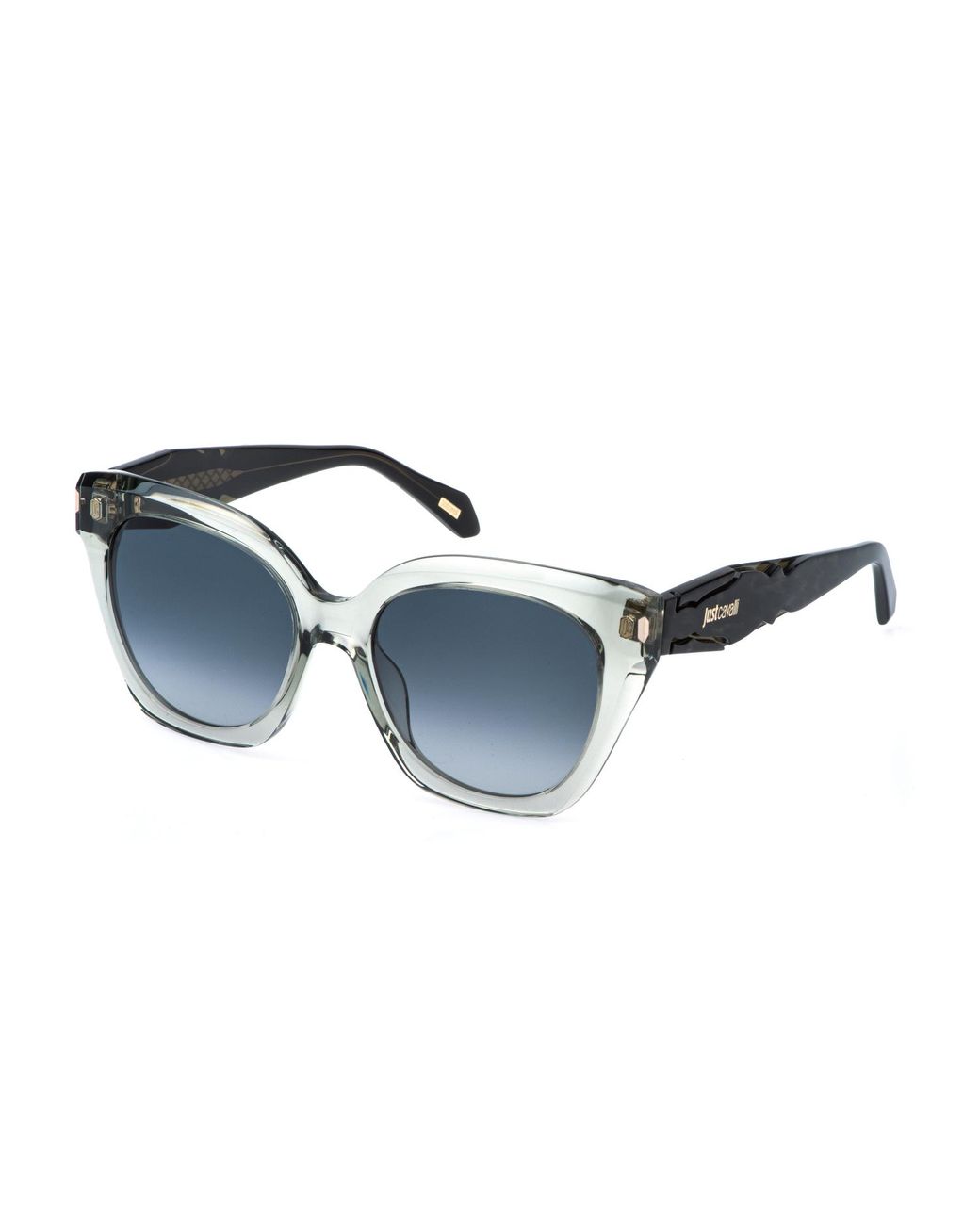 Just Cavalli Black Sjc172 09Rm Sunglasses Acetate Smoke Butterfly Normal Nuanced