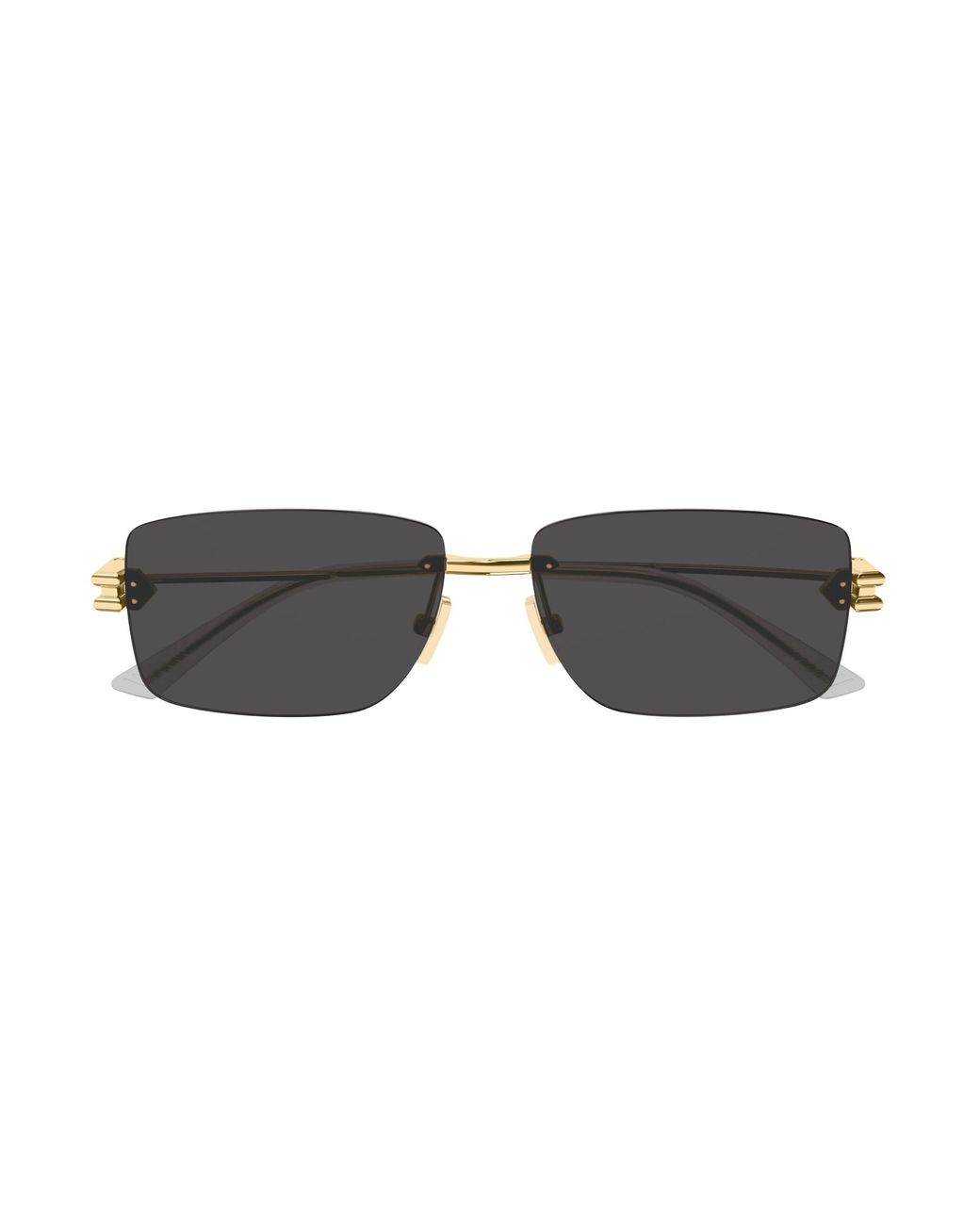 Bottega Veneta Black Bv1126S 002 Sunglasses Metal Squared Normal for men