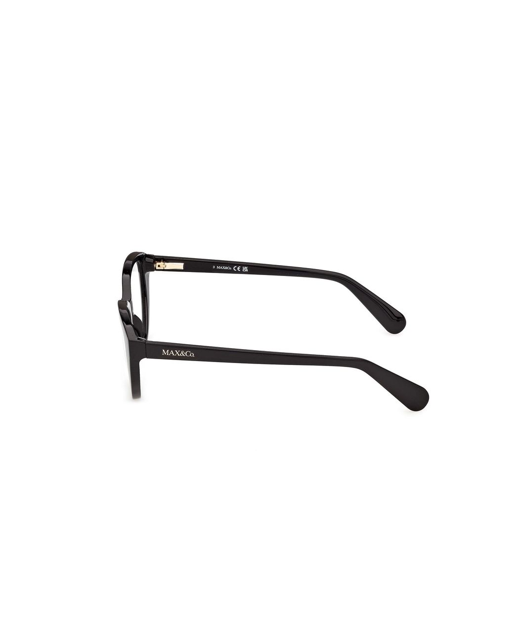 MAX&Co. Black Mo5243 1 Optical Frames Injected Round Normal
