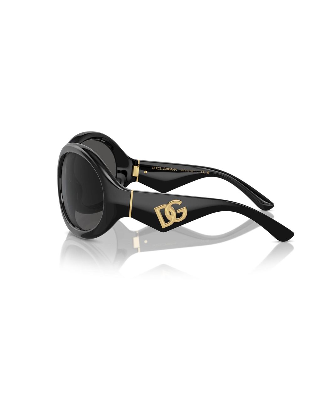 Dolce & Gabbana Black Dg6201 501/87 Sunglasses Injected Round Normal