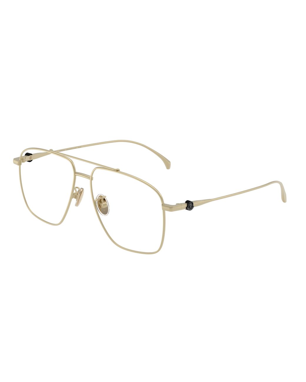 Moncler Black Me1017T 1024 Optical Frames Titanium Transparent Pilot Normal