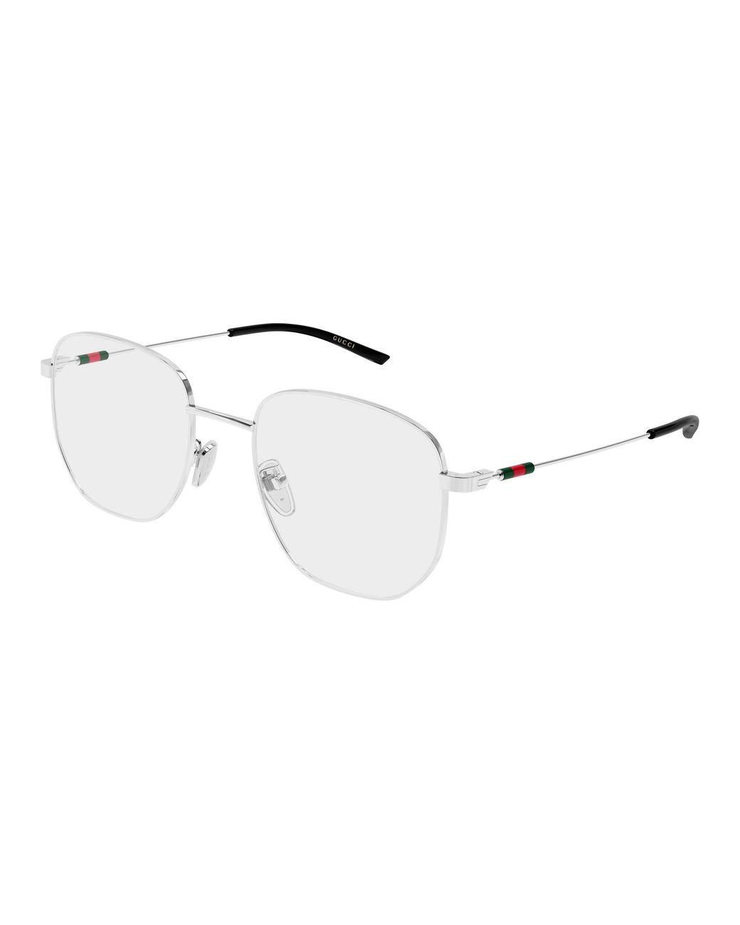 Gucci Black Gg2140Ok 002 Optical Frames Metal Transparent Round