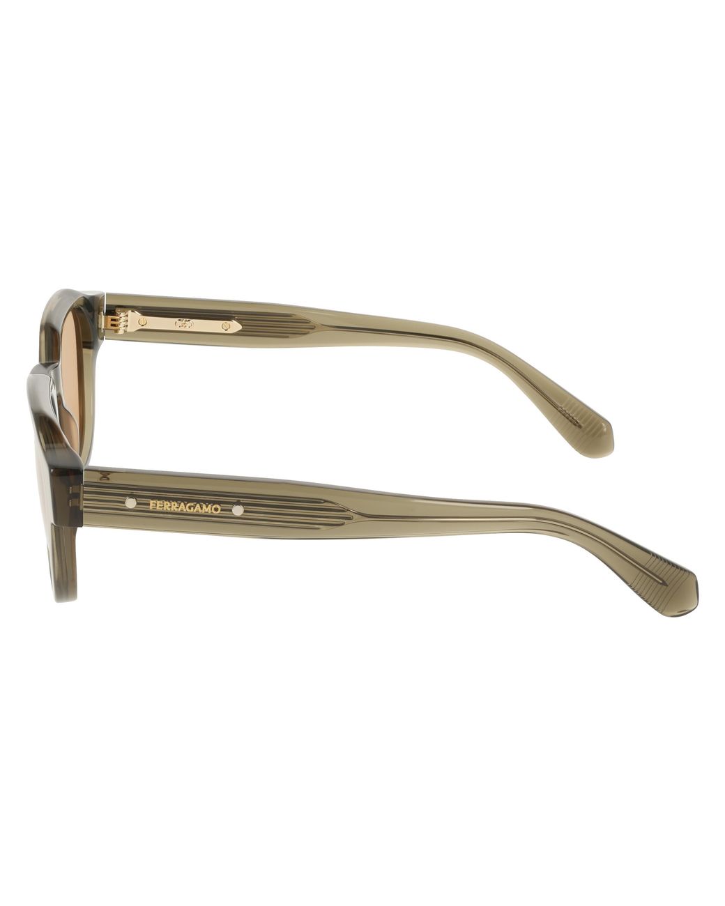 Ferragamo Black Sf2146S 320 Sunglasses Acetate Geometric Normal for men