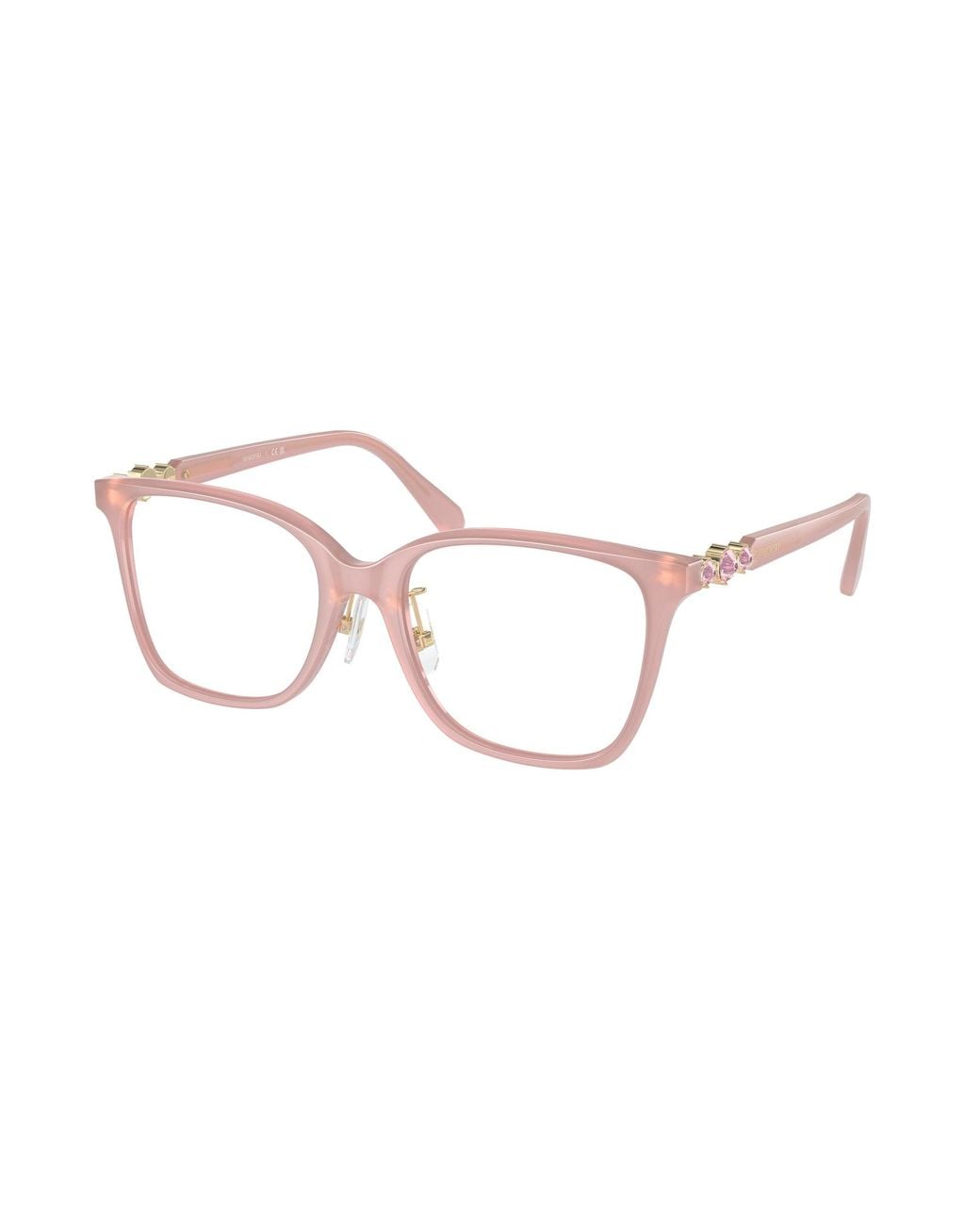 Swarovski Black Sk2026D 1031 Optical Frames Acetate Transparent Geometric Normal