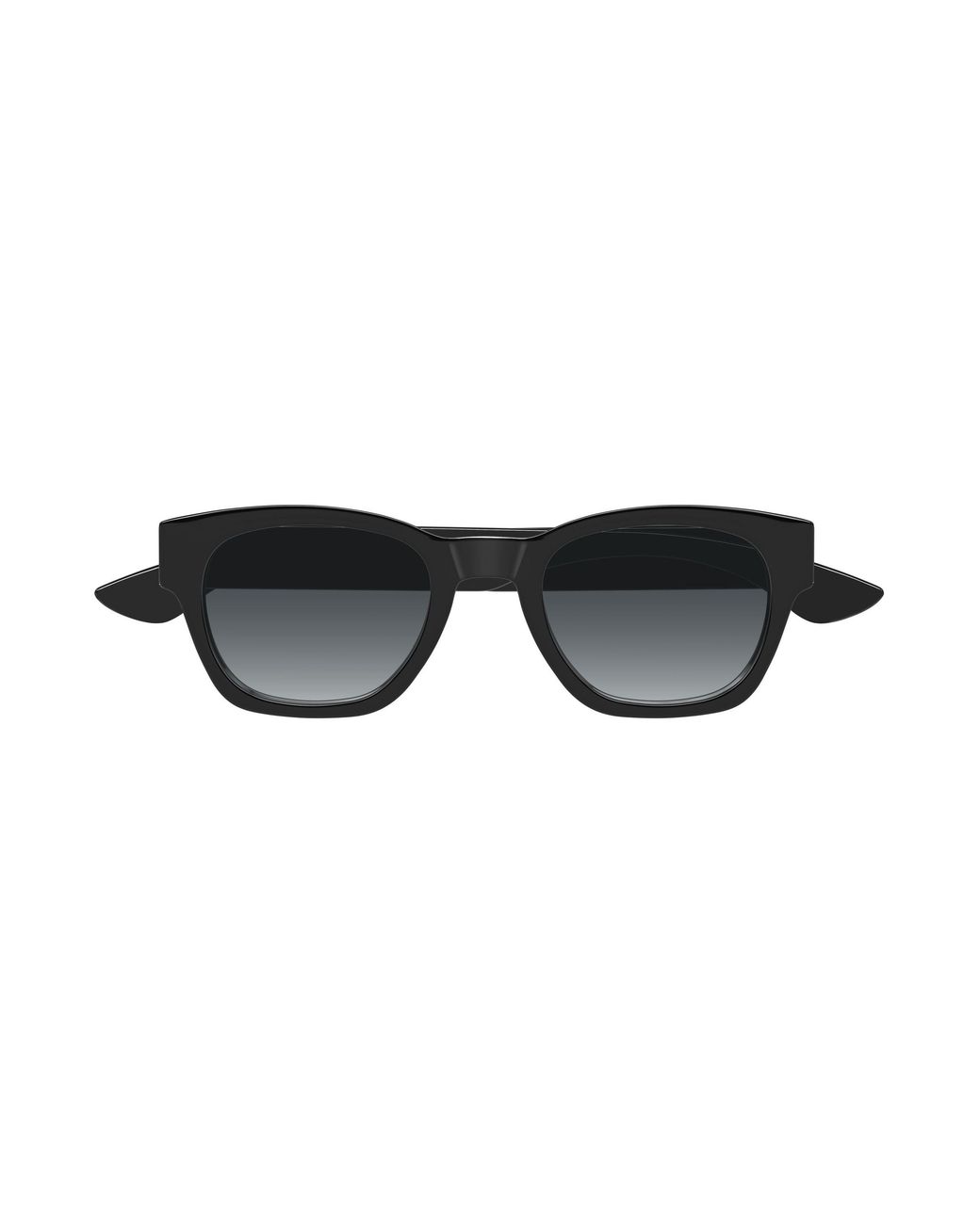 McQueen Black Am0530S 001 Sunglasses Acetate Round for men