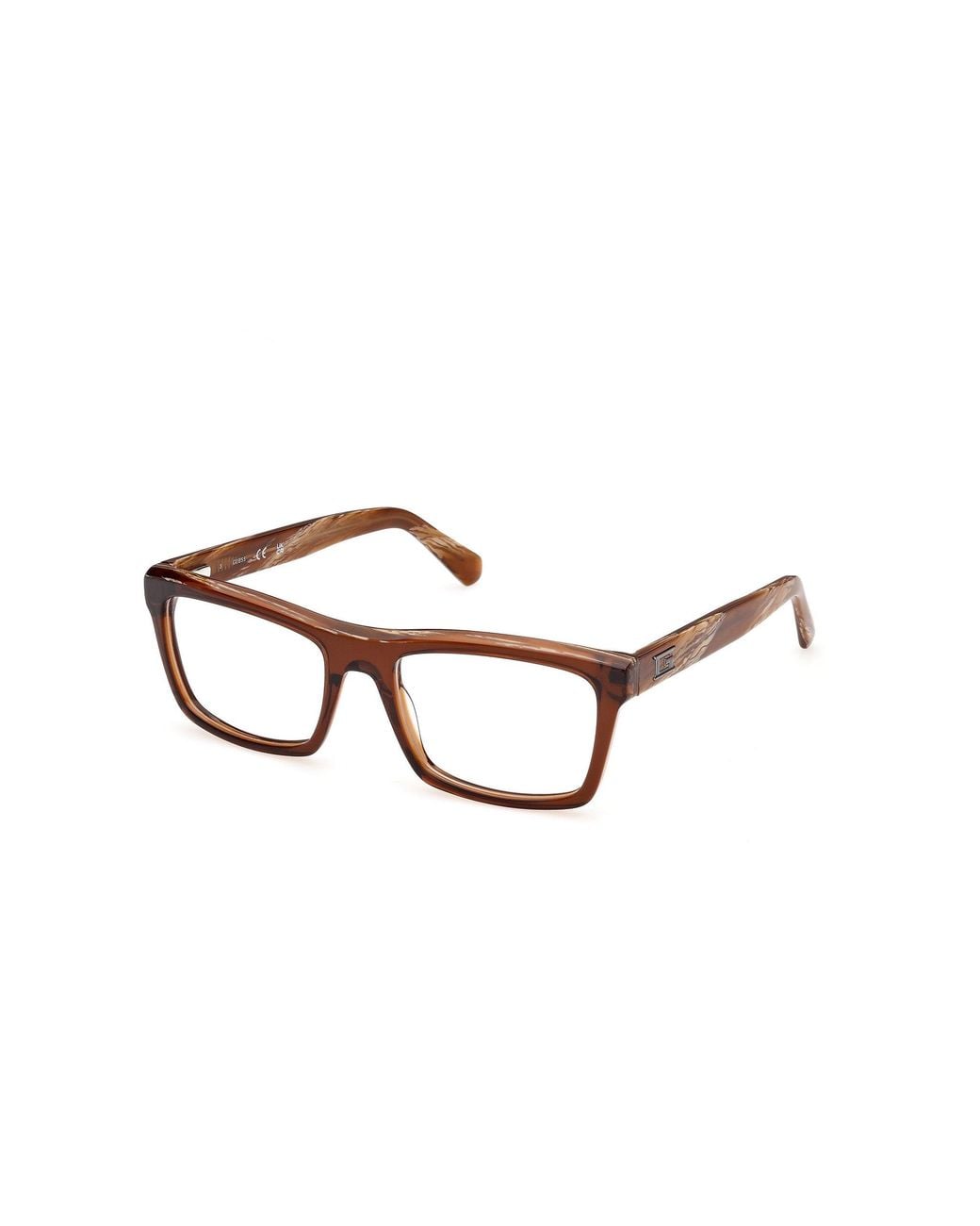 Guess Black Gu50452 48 Optical Frames Acetate Squared Normal for men