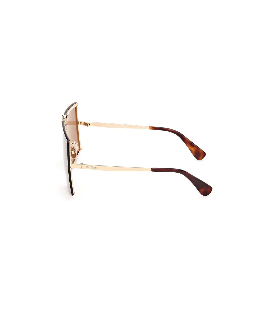 Max Mara Black Mm0117 Miller 32E Sunglasses Metal Mask Normal