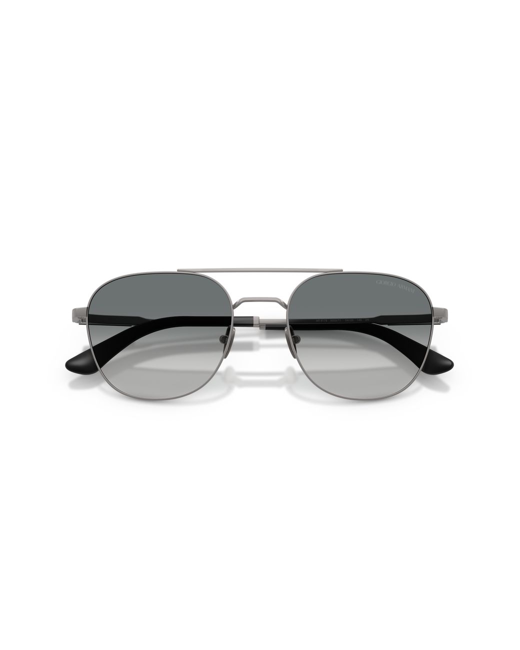 Giorgio Armani Black Ar6178 300371 Sunglasses Metal Squared Normal Shaded for men