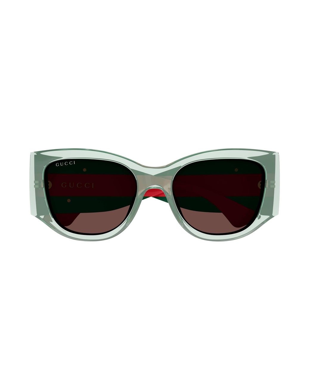Gucci Black Gg2115S Striped Leg Sunglasses