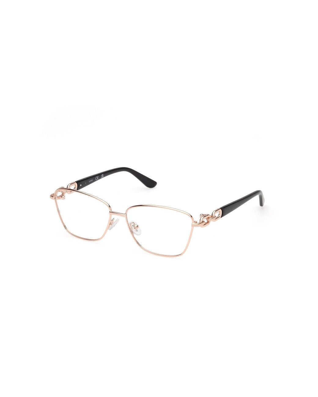 Guess Black Gu50179 028 Optical Frames Metal Squared Normal