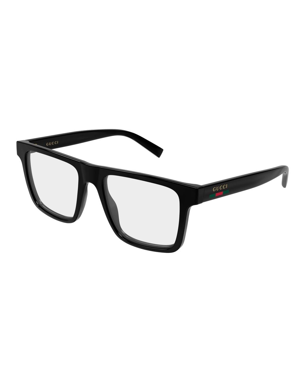 Gucci Black Gg2236O 001 Optical Frames Injected Transparent Squared for men