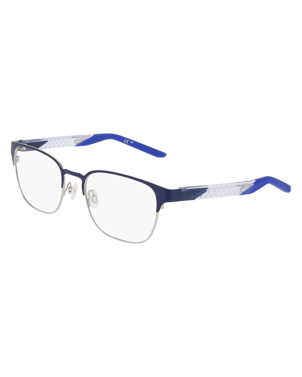 Nike Black 8156 412 Optical Frames Metal Squared Normal for men