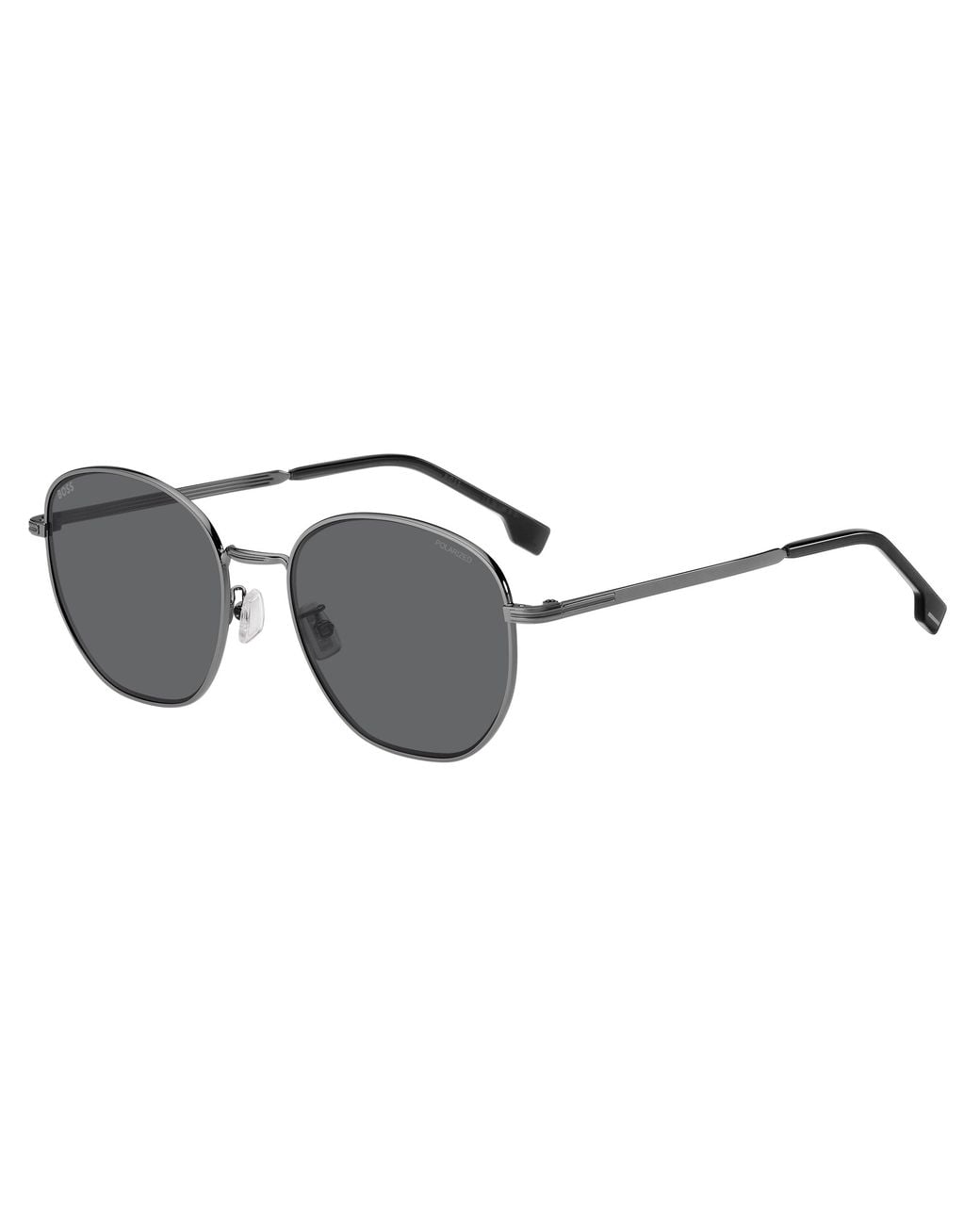 Boss Black Boss 1671/F/Sk Kj1/M9 Sunglasses Steel Round Polarized for men
