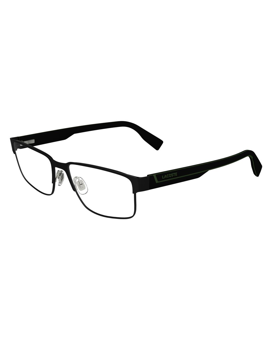 Lacoste Black L2298 033 Optical Frames Metal Squared Normal Normal for men