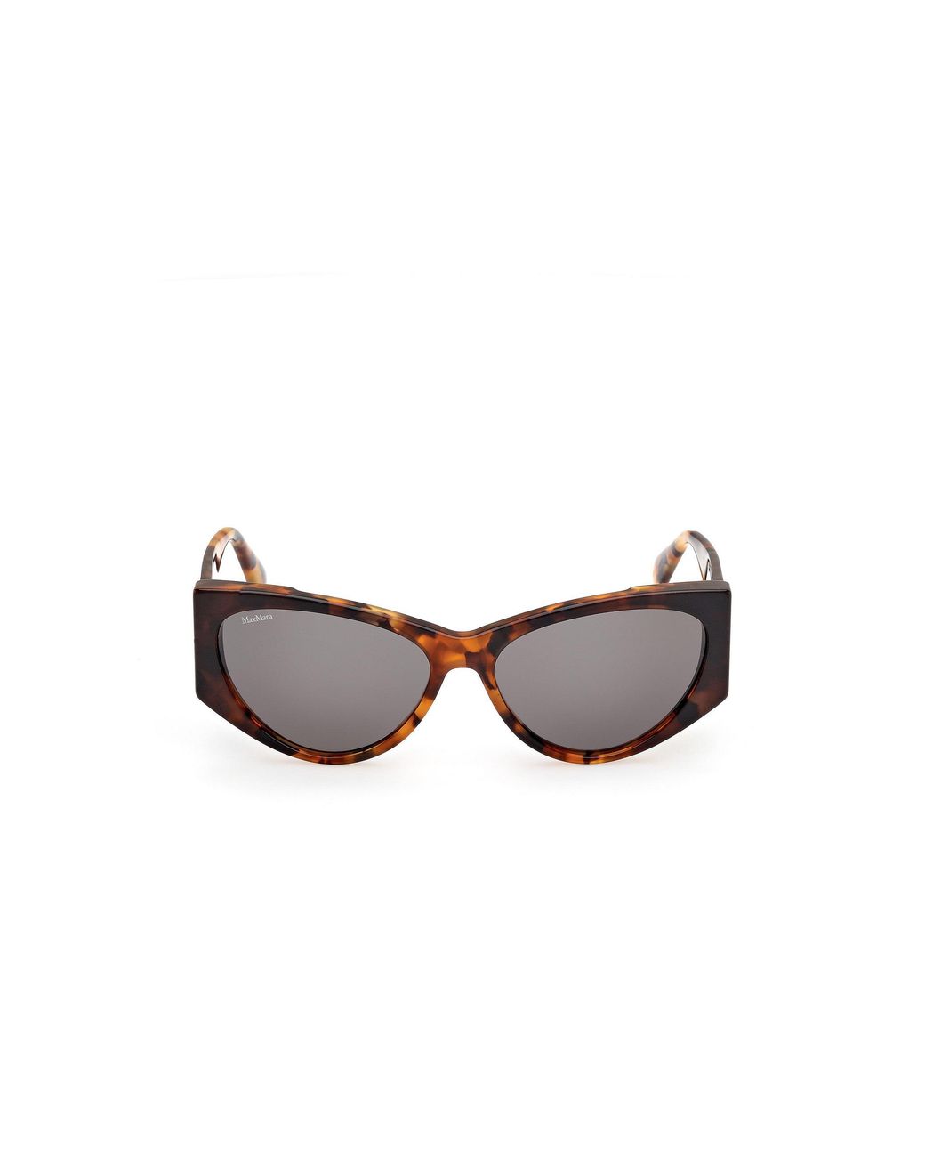 Max Mara Black Mm0132 Hinge-1 56A Sunglasses Acetate Smoke Cat Eye Normal